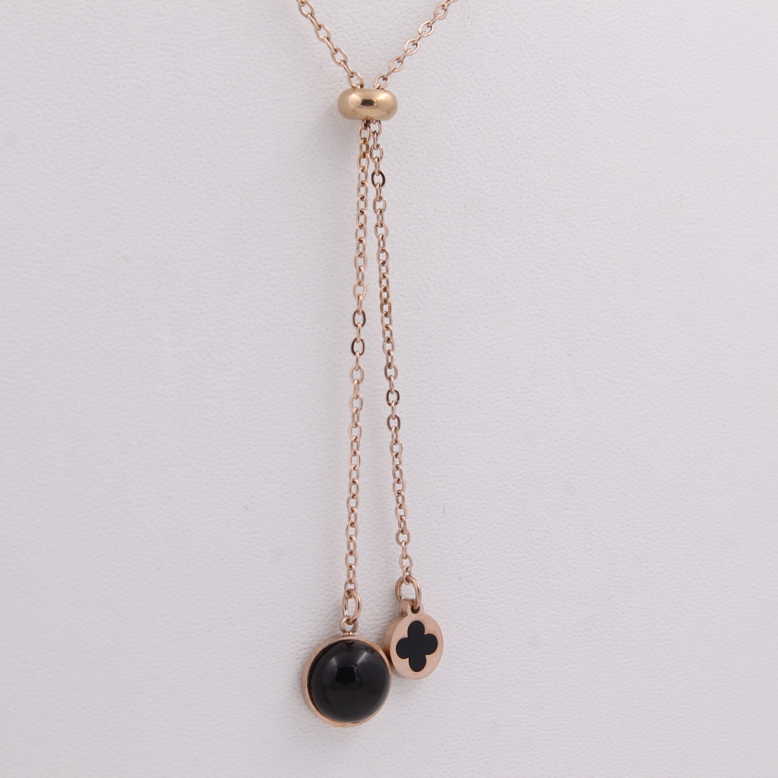 TRENDY ADJUSTABLE GEMSONE NECKLACE - Image 2