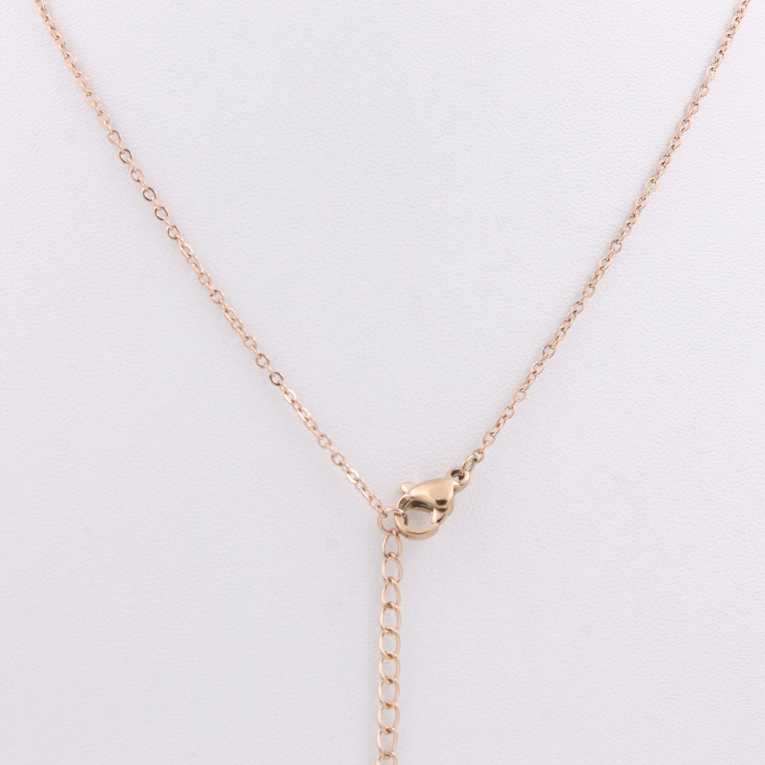 WHITE GEMSTONE SNAKE PENDANT CHAIN - Image 5